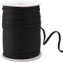 145 Yard 1/4 Inch Wide Black Elastic String Cord Bands Rope for Sewing Crafts DIY Mask (1/4 Inch 145 Yards)