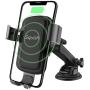 Wireless Charger Car Phone Mount, Squish Qi Fast Charging Wireless Car Charger Mount 10W 7.5W, Cell Phone Holder for iPhone Xs Max/XS/XR/X/8Plus/8 and for Samsung S10/S9/S9+/S8/S8+/Note9/Note8 etc