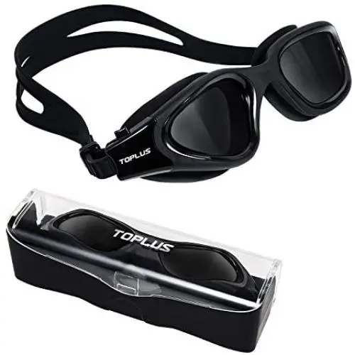 TOPLUS Swimming Goggles, Polarized Swim Goggles No Leaking Anti Fog UV Protection with Soft Silicone Nose Bridge and Adjustable Strap for Men Women Youth Junior Kids TOPLUS Swimming Goggles, Polarized Swim Goggles No Leaking Anti Fog UV Protection with Soft Silicone Nose Bridge and Adjustable Strap for Men Women Youth Junior Kids