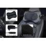 Zyllion Shiatsu Back and Neck Massager - Kneading Massage Pillow with Heat for Shoulders, Lower Back, Calf - Use at Home and Car, Black, (ZMA-13-BK)
