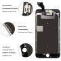 Screen Replacement Compatible with iPhone 6S 4.7 inch Full Assembly - LCD 3D Touch Display Digitizer with Ear Speaker, Sensors and Front Camera, Fit Compatible with All iPhone 6s (Black)