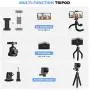 Phone Tripod, Torjim 2020 Version Mini Cell Phone Tripod with Bluetooth Remote Control & Phone Holder, 360°Rotation Flexible Travel Tripod for Smartphone, SLR Camera, Gopro Phone Tripod, Torjim 2020 Version Mini Cell Phone Tripod with Bluetooth Remote Control & Phone Holder, 360°Rotation Flexible Travel Tripod for Smartphone, SLR Camera, Gopro
