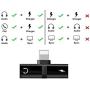 [2 Packs] Headphone Adapter for iPhone X Splitter AUX Audio Jack Charge Car Charger Dual Dongle Headphone Jack Adapter for iPhone X/XS/8/8Plus/7/7Plus All iOS(black) [Audio+Charge+Call+Volume Control]