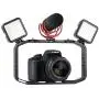 Upgrade M-Rig Metal Smartphone Video Rig with 3 Cold Shoe Mount Compatible with GoPro Series Hero 8 7 6 5, for DJI OSMO Action, Smartphone Camera DSLR Video Shooting/Filming Add Microphone Video Light Upgrade M-Rig Metal Smartphone Video Rig with 3 Cold Shoe Mount Compatible with GoPro Series Hero 8 7 6 5, for DJI OSMO Action, Smartphone Camera DSLR Video Shooting/Filming Add Microphone Video Light