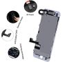 BeeFix Screen Replacement for iPhone 7 White, 4.7" LCD Display and 3D Touch Digitizer Full Assembly, with Proximity Sensor,Front Facing Camera,Earpiece Speaker and Repair Tools,for A1660, A1778, A1779