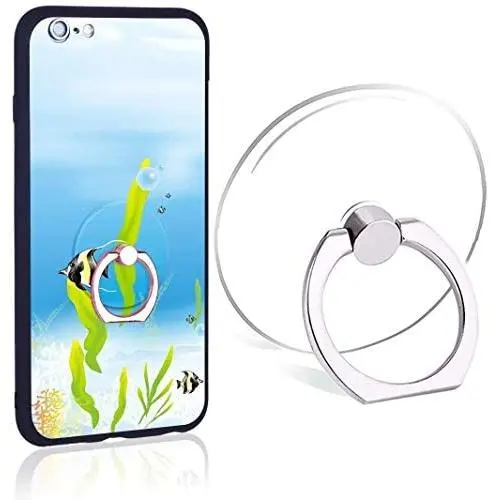 Transparent Phone Ring Stand Holder - Cell Phone Ring Holder Finger Grip 360 Degree Rotation Transparent Phone Ring Stand Holder - Cell Phone Ring Holder Finger Grip 360 Degree Rotation