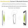 Glazata Wireless Bluetooth Headset Earpiece with Mic, 30-hrs Talking Time Stereo A2DP Hands-Free in-Ear Headphone for iPhone Samsung Cell Phone, Driver/Trucker (White)