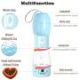 MaoCG Dog Water Bottle for Walking, Multifunctional and Portable Dog Travel Water Dispenser with Food Container,Detachable Design Combo Cup for Drinking and Eating,Suitable for Cats and Puppy