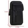 VIIGER Cell Phone Purse Small Crossbody Purse Mens Crossbody Phone Pouch Case Leather Belt Pouch Belt Holder Holster Belt Loop Bag Messenger Wallet for iPhone 11 Pro Max/Xs Max/7 Plus/8 Plus, Black