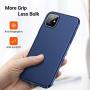 TORRAS Slim Fit iPhone 11 Case, Hard Plastic PC Ultra-Thin Phone Cover Case with Matte Finish Coating Grip Compatible with iPhone 11 (6.1 Inch), Navy Blue