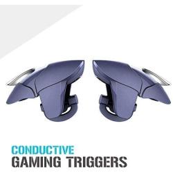 BOKA Shark Shape Pubg Triggers Cum Gamepad Joystick Compatible with All Smartphones - (Blue)