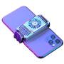 Cell Phone Cooler for iPhone Semiconductor Heatsink Phone Radiator for Android Phones 4-6.7 inch Play Games Lives Watch Videos (Silver)