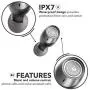 LYPERTEK TEVI - True Wireless Earbuds, Bluetooth 5.0 Stereo Hi-Fi Sound Wireless Earphones, IPX7 Waterproof, Upto 70 Hours Playtime, in-Ear Bluetooth Earphones with Charging Case LYPERTEK TEVI - True Wireless Earbuds, Bluetooth 5.0 Stereo Hi-Fi Sound Wireless Earphones, IPX7 Waterproof, Upto 70 Hours Playtime, in-Ear Bluetooth Earphones with Charging Case