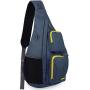 WANDF Sling Bag One Strap Backpack Travel Crossbody Backpack Water-Resistant