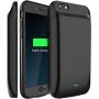 LoHi Battery Case, Available for 4.7 iPhone 6/6s/7/8 5000mAh Ultra Slim Extended Battery Rechargeable Protective Portable Charger Support Headphones (Black)