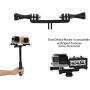OCTO MOUNTS - Dual Tripod Mount Adapter for Live Video and Photography with Multiple Devices. Compatible with Smartphones and Action Cameras: iPhone, Samsung Galaxy, GoPro, Android, Google Pixel, etc.