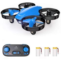 SNAPTAIN SP350 Mini Drone for Kids/Beginners, Portable Thrown Go RC Quadcopter with 3 Batteries, Circle Flying, 3D Flip, Speed Adjustment & Altitude Hold, Great Gift/Toys for Boys & Girls