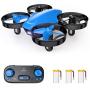 SNAPTAIN SP350 Mini Drone for Kids/Beginners, Portable Thrown Go RC Quadcopter with 3 Batteries, Circle Flying, 3D Flip, Speed Adjustment & Altitude Hold, Great Gift/Toys for Boys & Girls