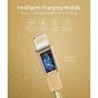 Lightning Cable Apple Certified - Quntis iPhone Charger 3Pack 3ft 6ft 10ft Nylon Braided USB Fast Charging Cord Compatible with iPhone 11 Pro X Xs Max XR 8 7 6 Plus iPad Pro Airpods and More, Gold