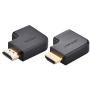 UGREEN 2 Pack HDMI Adapter 90 and 270 Degree Right Angle HDMI Male to Female Adapter Support 3D 4K 1080P HDMI Extender for TV Stick, Roku stick, Chromecast, Nintendo Switch, Xbox, PS4, PS3, Laptop, PC