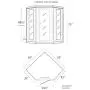 Radiant Saunas BSA1320 4 Person Cedar Corner Infrared Sauna, 3-4 Radiant Saunas BSA1320 4 Person Cedar Corner Infrared Sauna, 3-4