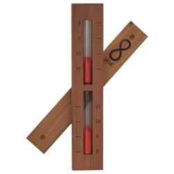 HSE Cedar Box Sauna Sand Timer - 15 Minutes - Choose Your Sand Color (15 Minutes, Rust Red)