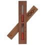 HSE Cedar Box Sauna Sand Timer - 15 Minutes - Choose Your Sand Color (15 Minutes, Rust Red)