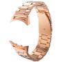 Valkit Compatible Gear S2 Bands, Solid Stainless Steel Watch Band Metal Straps Business Sport Wristband Bracelet with Adapter Connector, Replacement for Samsung Gear S2 SM-R720/730, Rose Gold -Small