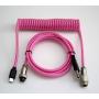 Tez Cables Z-Series Custom Coiled Aviator USB-C Keyboard Cable (Pink)