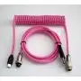 Tez Cables Z-Series Custom Coiled Aviator USB-C Keyboard Cable (Pink) Tez Cables Z-Series Custom Coiled Aviator USB-C Keyboard Cable (Pink)