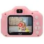 I-SEE Kids Camera, Digital Video Mini Camera, Soft Silicone Mini Learning Toy Cameras, Rechargeable Children Duo Selfie Camera for Age 4 5 6 7 8 9 10 Years Old Boys Girls, Pink