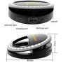 Ring Light Compatiable for iPhone, Rechargeable LED Selfie Fill Light Circle Light for iPhone 7 Plus/7/iPhone 6s/6/Samsung Galaxy S7/S6 Edge/S6(Black)