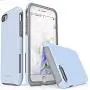 TEAM LUXURY iPhone SE Case 2020, iPhone 8 Case, iPhone 7 Case [Clarity Series] Ultra Defender [Shock Absorbent] Protective Phone Case for Apple iPhone 8/7/SE 2nd Generation 4.7&quot - Serenity Blue/Gray