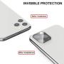 LOZA for iPhone 11 Pro 5.8"/11 Pro Max 6.5" Camera Lens Screen Protector, Metal Frame Bubble Free High Definition Anti-Scratch Screen Protector Camera Lens for New iPhone 11 Pro/11 Pro Max (Silver)