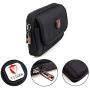 VIIGER Multipurpose Canvas Belt Pouch with Belt Loop Pouch Bag Smartphone Carrying Case Phone Belt Holder Holster iPhone 11 Pro Max Holster Case Molle Waist Bag for iPhone 11,11 Pro,XR,8 Plus,Black