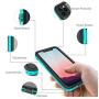 iPhone 11 Pro Max Case, 11 Pro Max Waterproof Case Ultra Slim Fit with Built-in Screen Protector 360° Full Body Clear Case Cover for Girls Silicone Bumper for iPhone 11 Pro Max 6.5 (Teal&Clear)