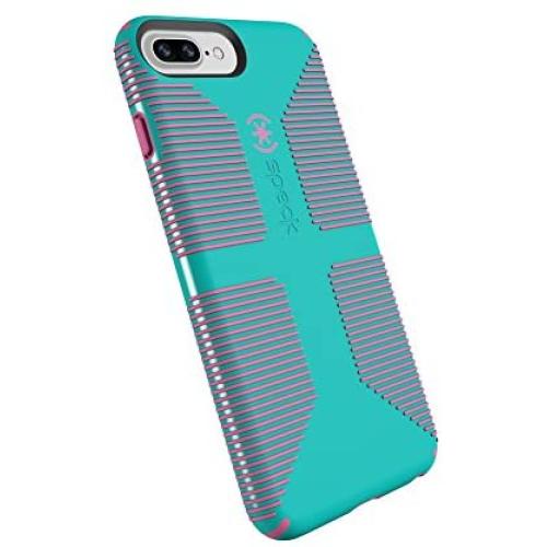 Speck Products CandyShell Grip Cell Phone Case for iPhone 8 Plus/7 Plus/6S Plus/6 Plus - Caribbean Blue/Bubblegum Pink