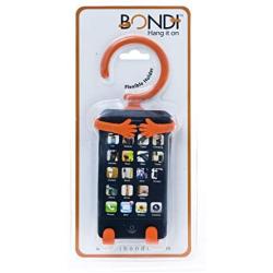 Bondi Silicon Flexible Cell Phone Holder, (Orange)