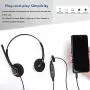 Cell Phone Headset with Microphone Noise Cancelling & Call Controls 3.5mm Computer Headset for iPhone, Samsung, LG, HTC, BlackBerry Mobile Phone and iPad Tablets (A802MP) Cell Phone Headset with Microphone Noise Cancelling & Call Controls 3.5mm Computer Headset for iPhone, Samsung, LG, HTC, BlackBerry Mobile Phone and iPad Tablets (A802MP)