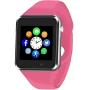 Smart Watch - Sazooy Bluetooth Smart Watch Support Make/Answer Phones Send/Get Messages Compatible Android iOS Phones with Camera Pedometer SIM SD Card Slot for Men Women (Pink)