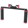 CAMVATE 15mm Rod Clamp Handgrip with for DSLR Camera Shoulder Mount Supporting Rig(Red)