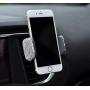 TISHAA Bling Car Phone Mount –Stand Suction Holder Rhinestone Crystal Glitter Universal Air Vent 360 Adjustable Windshield Dashboard Cute Accessories iPhone Android (White 360)