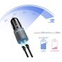 Meagoes Fast Micro USB Car Charger, Compatible for Samsung Galaxy S7 Edge/S7/S7 Active/S6/S5, J7/J3, Note 5/4, Moto E6/5/4, LG K20 Android Phone, Quick Charge 3.0 Dual Port Adapter with Charging Cable