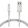 AmazonBasics Nylon Braided Lightning to USB A Cable, MFi Certified Apple iPhone Charger, Silver, 3-Foot AmazonBasics Nylon Braided Lightning to USB A Cable, MFi Certified Apple iPhone Charger, Silver, 3-Foot