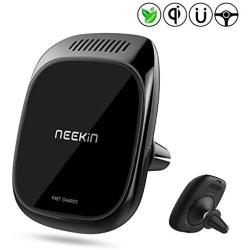 Neekin Wireless Car Charger, Magnetic Phone Holder Air Vent Mount[Car Scent Diffuser] 3 in 1 Fast Car Charger 10W Qi Car Charger for Samsung S10/S10 Plus/S10 E/S8/S7, iPhone Xs/Xs Max/Xr/X/8/8 Plus