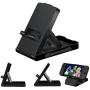 Qubuy Nintendo Switch Desktop Stand, Compact Playstand Desktop Stand For Nintendo Switch NS Game Console Holder Play While Charging Adjustable Angle Portable Foldable Base Bracket for Nintendo Switch