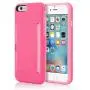 Incipio IPH-1185-PNK iPhone 6S Case, Incipit Stowaway [Kickstand][Credit Card] Wallet Cover fits Both Apple iPhone 6, iPhone 6S - Pink/Light Pink