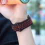 EXCHAR Sport Band Compatible with Apple Watch Band 40mm Series 5/4 Breathable Soft Silicone Replacement Wristband Women and Men for iWatch 38mm Series 3/2/1 Nike+ All Various Styles S/M Black-Red