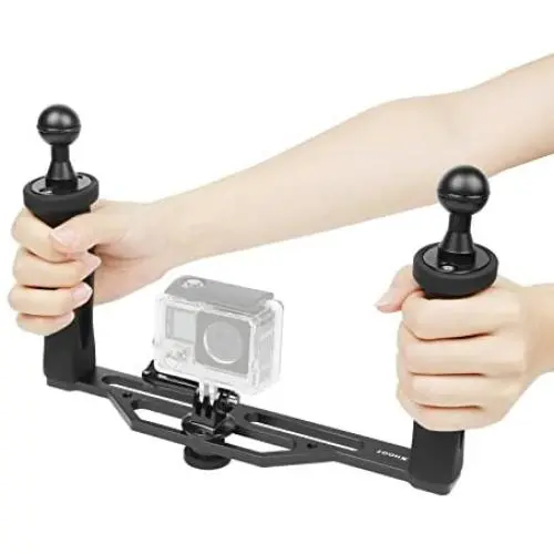 SHOOT Aluminium Alloy Underwater Video Light Stabilizer Tray for GoPro OSMO and Any Other Camera with 1/4 inch Screw Hole SHOOT Aluminium Alloy Underwater Video Light Stabilizer Tray for GoPro OSMO and Any Other Camera with 1/4 inch Screw Hole