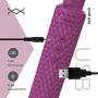 Personal Wand Massager bed geek with New Memory Feature Handheld Cordless Waterproof USB Rechargeable Massage 20 Vibration Patterns 8 Speeds Skin Soft Silicone Purple